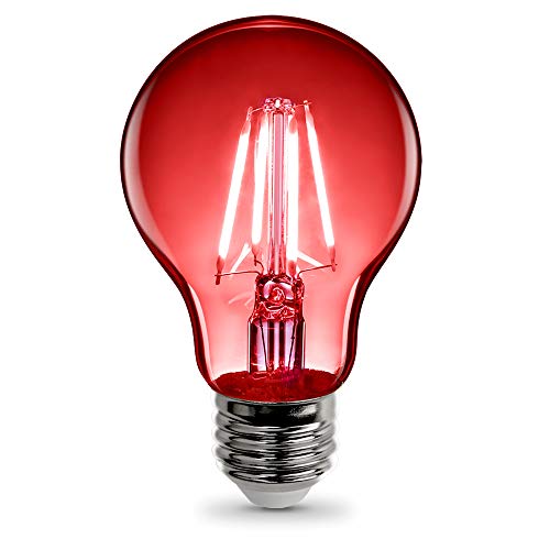 Photo 1 of 2 Feit Electric A19/TR/LED 4.5W Dimmable Red LED Light Bulb
