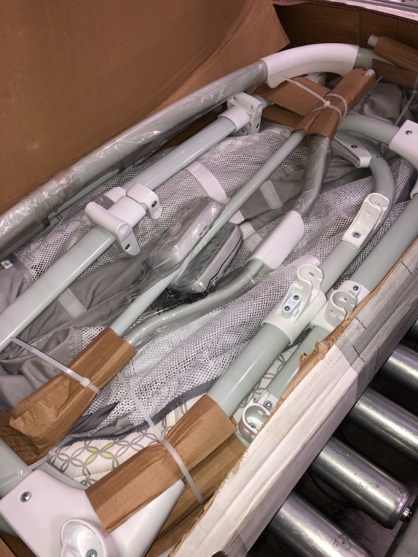 Photo 1 of Ingenuity Dream & Grow Bedside Baby Bassinet 2-Mode Crib 0-12 Months, Adjustable Height - Dalton (Grey)
