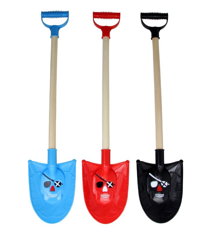 Photo 1 of Bo-Toys 30" Kids Pirate Beach Sand Shovels , Wooden , Heavy Duty , with Plastic Handle - Set of 3
