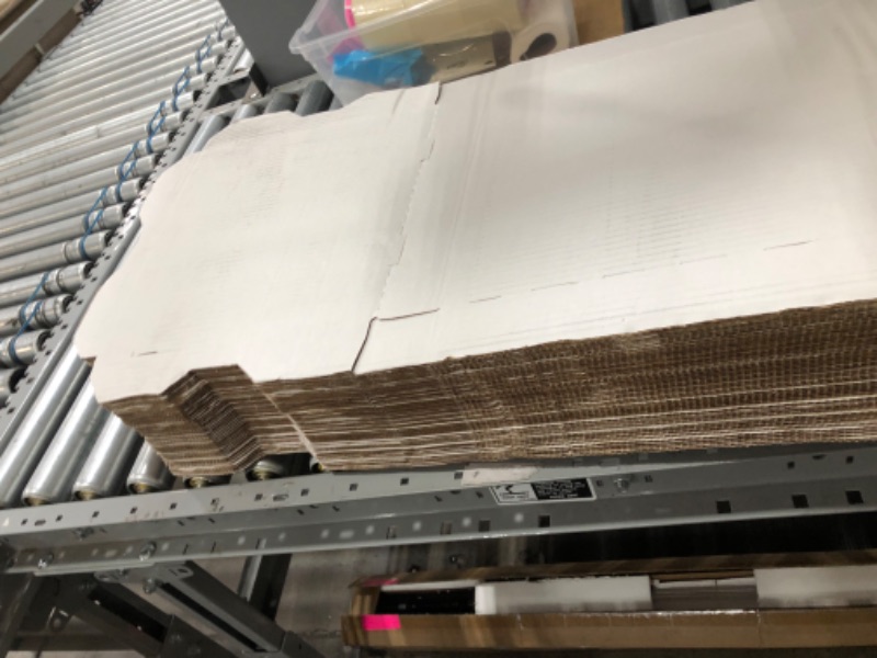 Photo 1 of 12 X 12 X 2 Cut Shipping Boxes, Large White Mailing Boxes (Pack of 50)