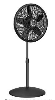 Photo 1 of Lasko Elegance & Performance Pedestal Fan, 18 Inch, Black 