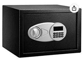 Photo 1 of Amazon Basics Steel Security Safe and Lock Box with Electronic Keypad