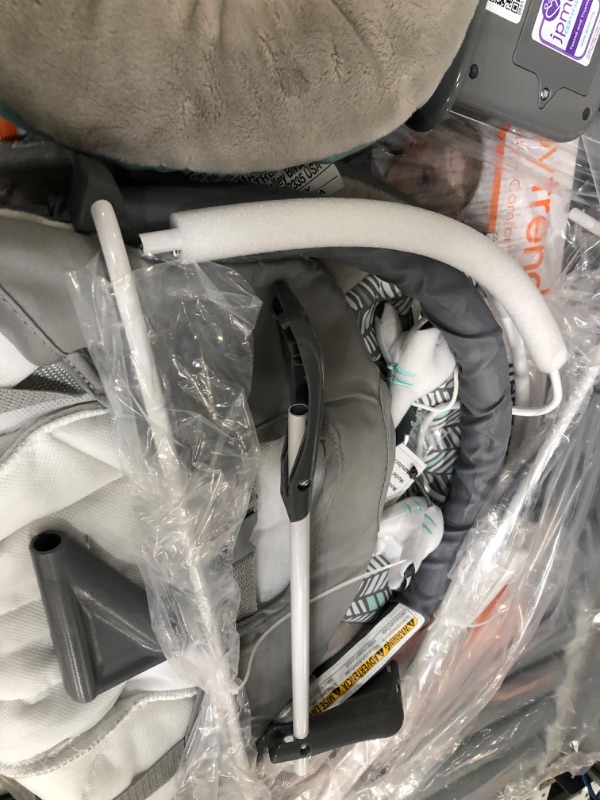 Photo 3 of Baby Trend EZ Bouncer Grey 24.33x18.11x22.05 Inch