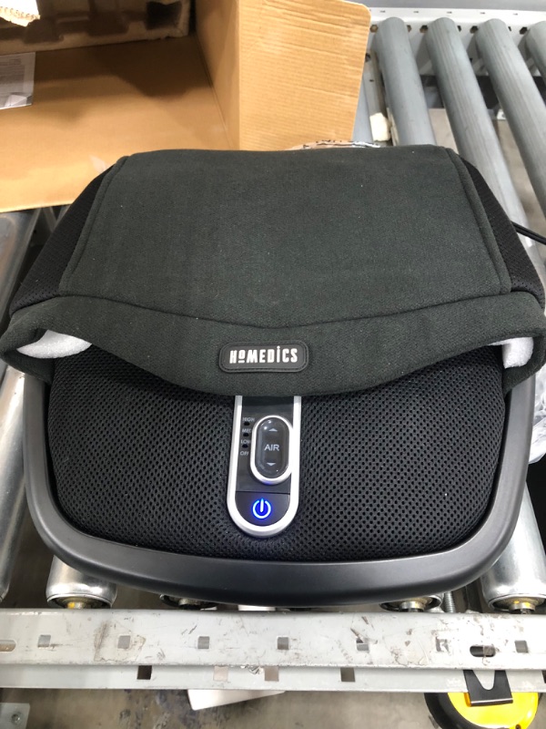 Photo 2 of Homedics Shiatsu Air Max Foot Massager with Heat Padded Two Massage Styles Adjustable Intensity, Black