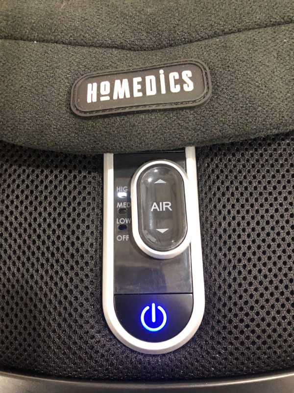 Photo 1 of Homedics Shiatsu Air Max Foot Massager with Heat Padded Two Massage Styles Adjustable Intensity, Black