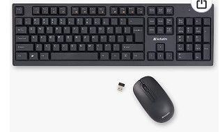 Photo 1 of Verbatim USB Wireless Keyboard and Mouse Combo Black