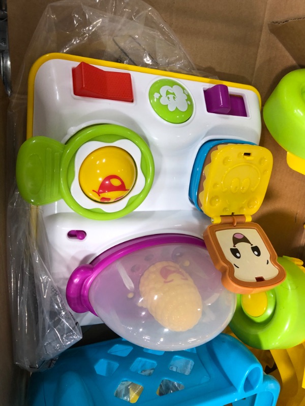 Photo 5 of Bright Starts Giggling Gourmet 4-in-1 Shop ‘n Cook Walker Shopping Cart Push Toy, Ages 6 months +