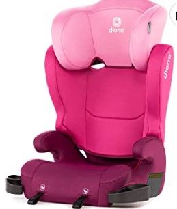 Photo 1 of Diono Cambria 2 XL, Dual Latch Connectors, 2-in-1 Belt Positioning Booster Seat, High-Back to Backless Booster with Space and Room to Grow, 8 Years 1 Booster Seat, Pink