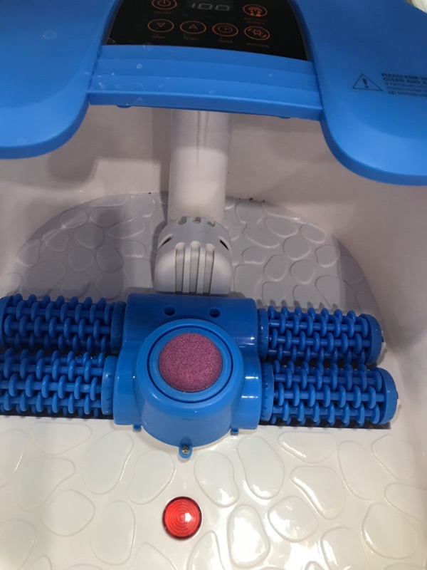 Photo 1 of Foot Spa Bath Massager with Heat Includes Adjustable Heating, Bubbles, Vibration, Pumice Stone, Mini Massage Points with 4 Massage Rollers for Feet Stress Relief at Home