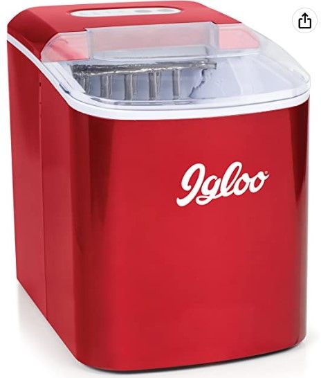 Photo 1 of Igloo Automatic Portable Electric Countertop Ice Maker Machine Red