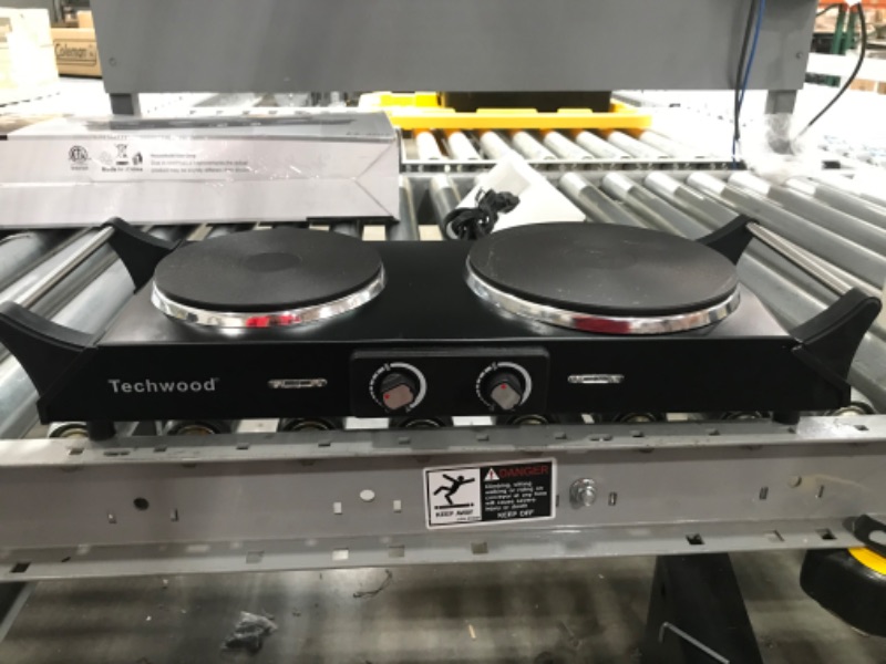 Photo 2 of Techwood Hot Plate Electric Double Burner 1800W for Cooking