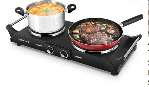 Photo 1 of Techwood Hot Plate Electric Double Burner 1800W for Cooking