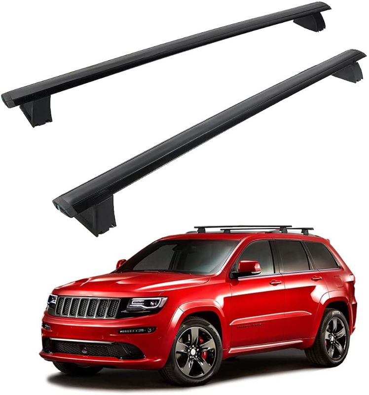 Photo 1 of Roof Rack Cross Bars for Jeep Grand Cherokee 2011-2021 Aluminum CrossBars Replacement for Rooftop Cargo Carrier Bag Luggage Kayak Canoe Bike Snowboard Skiboard
