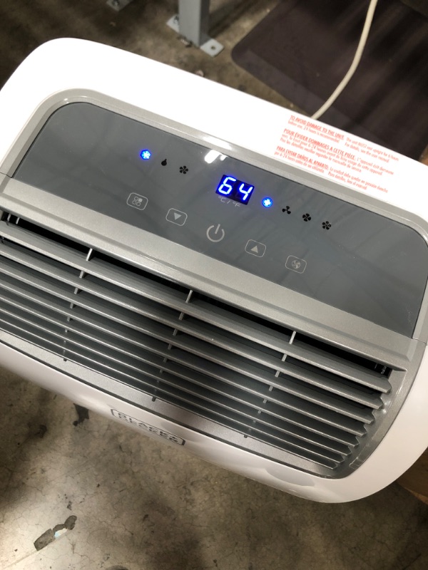 Photo 1 of BLACK+DECKER 8,000 BTU Portable Air Conditioner with Remote Control, White
