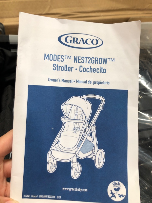 Photo 2 of Graco Modes Nest2Grow Travel System Stroller Gray
