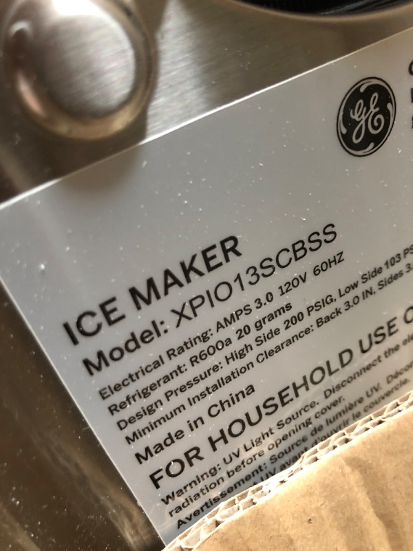 Photo 5 of GE Profile Opal 2.0 | Countertop Nugget Ice Maker with Side Tank | Ice Machine with WiFi Connectivity | Smart Home Kitchen Essentials | Stainless Steel
