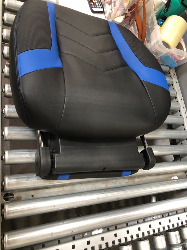 Photo 3 of RESPAWN 110 Pro Racing Style Gaming Chair, Reclining Ergonomic Chair with Built-in Footrest, in Blue (RSP-110V2-BLU)
