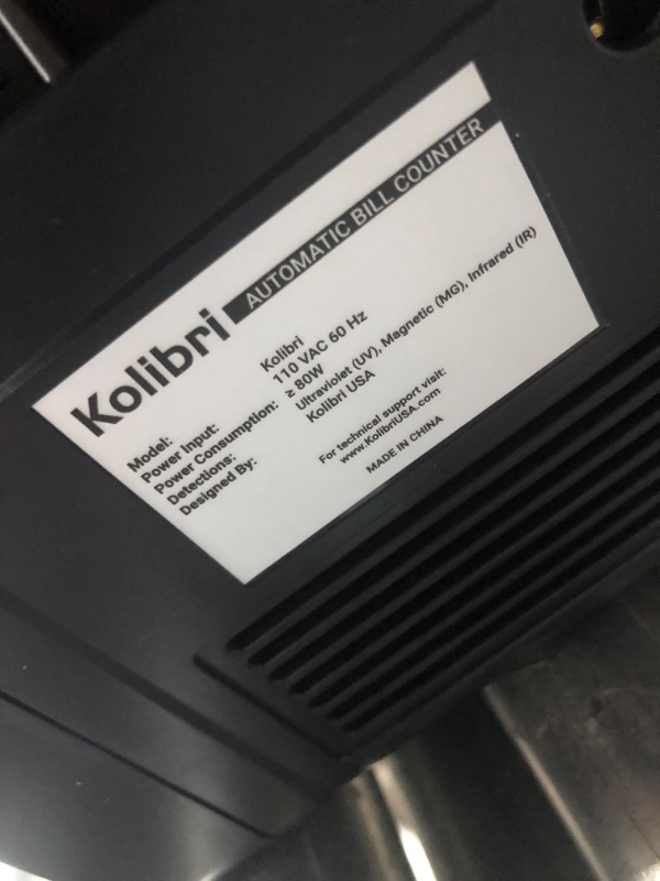 Photo 4 of Kolibri Money Counter with UV Detection