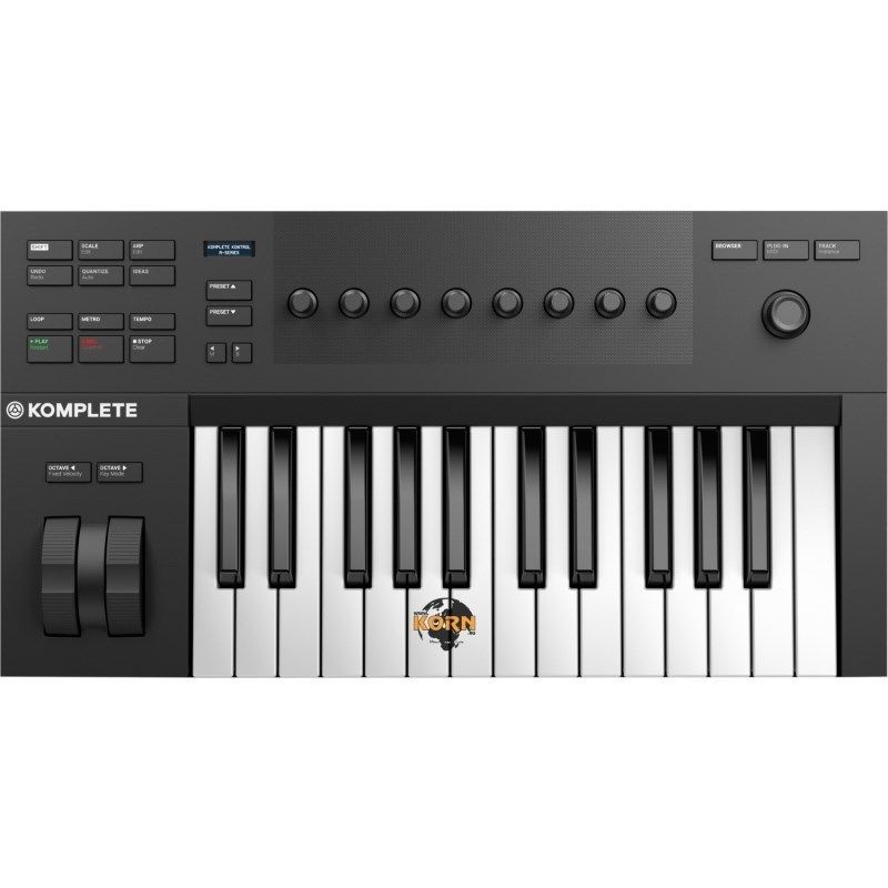 Photo 1 of Native Instruments Komplete Kontrol A25 Controller Keyboard & Amazon Basics XLR Male to Female Microphone Cable - 10 Feet, Black
