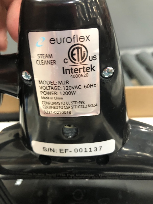 Photo 4 of Euroflex Vapour M2R Steam Mop High Pressure Steam Cleaner for Floors 36 PSI Heavy Duty Commercial Style Superheated Steam 266 Degrees F with Front Steam Boost Ultra Dry Steam
