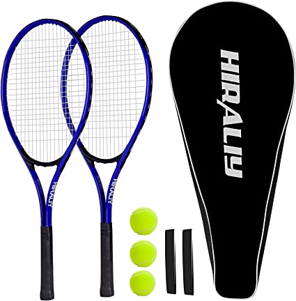 Photo 1 of HIRALIY Adult Recreational 2 Players Tennis Rackets ,27 Inch Super Lightweight Tennis Racquets *Missing Tennis Balls**