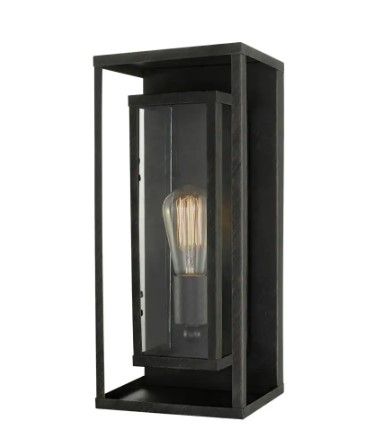 Photo 1 of **DAMAGED**
Montague 1-Light Bronze Outdoor Wall Lantern Sconce (Not included Bulb)
