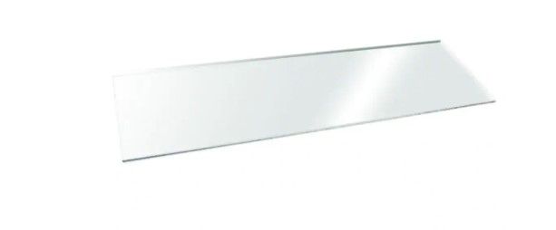 Photo 1 of 8 in. x 24 in. Clear Glacier Glass Shelf
