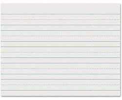 Photo 1 of Pacon Skip-A-Line Ruled Newsprint, Grade 1, 8 1/2" x 11", 1" LW, Pack of 500 Sheets