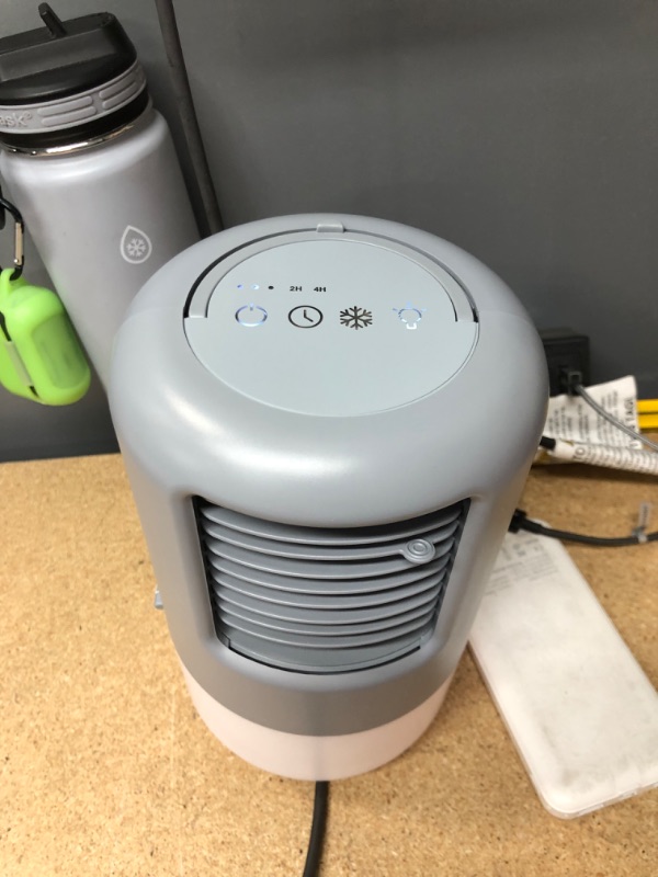 Photo 2 of Home Portable Air Conditioner Fan Air Cooler Super Quiet Desk Fan with Handle Personal Air Conditioner with 3 Speeds 7 Colors for Home Office Bedroom