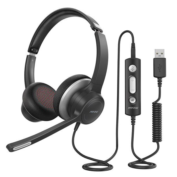 Photo 1 of Mpow BH328 Office Headset Business Headset with Noise Reduction Sound USB/3.5mm Computer Headset