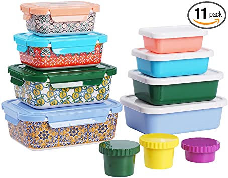 Photo 1 of 22 Pieces Airtight Food Storage Containers Set - BPA Free Kitchen and Pantry Organization Meal Prep Lunch Container with Durable Leak Proof Lids,Dishwasher Safe, Fridge and Freezer Friendly
