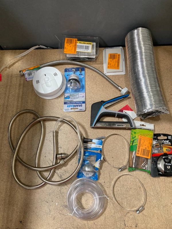 Photo 1 of **NON REFUNDABLE** BUNDLE OF MISC HOME DEPOT ITEMS; ASSORTMENT OF HOME IMPROVEMENT GOODS, GARDENING SUPPLIES, ELECTRIC, TOOLS  AND PLUMBING BUNDLE 