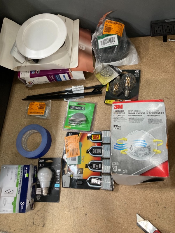 Photo 1 of **NON REFUNDABLE** BUNDLE OF MISC HOME DEPOT ITEMS ASSORTMENT OF HOME IMPROVEMENT GOODS, ELECTRIC, TOOLS  AND PLUMBING BUNDLE 
