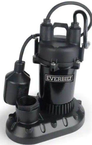 Photo 1 of Everbilt
1/3 HP Submersible Aluminum Sump Pump with Tethered Switch