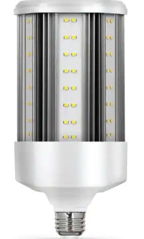 Photo 1 of Feit Electric
400-Watt Equivalent Corn Cob E26 Base with E39 Mogul Adapter High Lumen Daylight (5000K) HID Utility LED Light Bulb