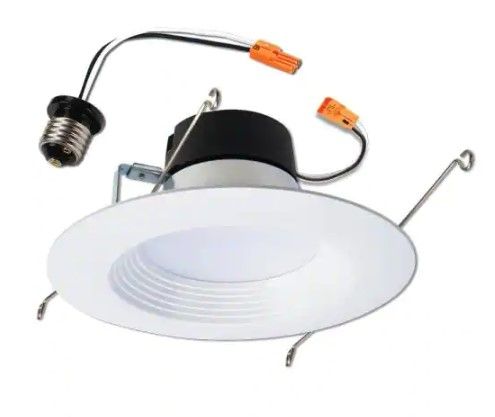 Photo 1 of Halo
LT56 Series 5 in. ./6 in. Selectable CCT(3000-5000K) Integrated LED, White Recessed Light, Dimmable Retrofit Trim