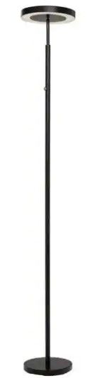 Photo 1 of Hampton Bay
71.65 in. Black LED Floor Lamp