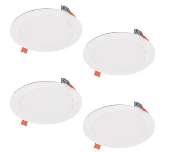 Photo 1 of Halo
HLBSL6 Series 6 in. 3000K-5000K Selectable CCT Integrated LED White Downlight Recessed Light with Round Trim (4-Pack)