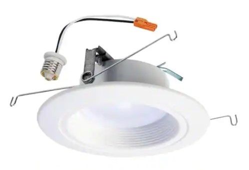 Photo 1 of Halo
RL 5 in. and 6 in. 2700K-5000K White Integrated LED Recessed Ceiling Light Trim at Selectable CCT, (665 Lumens)