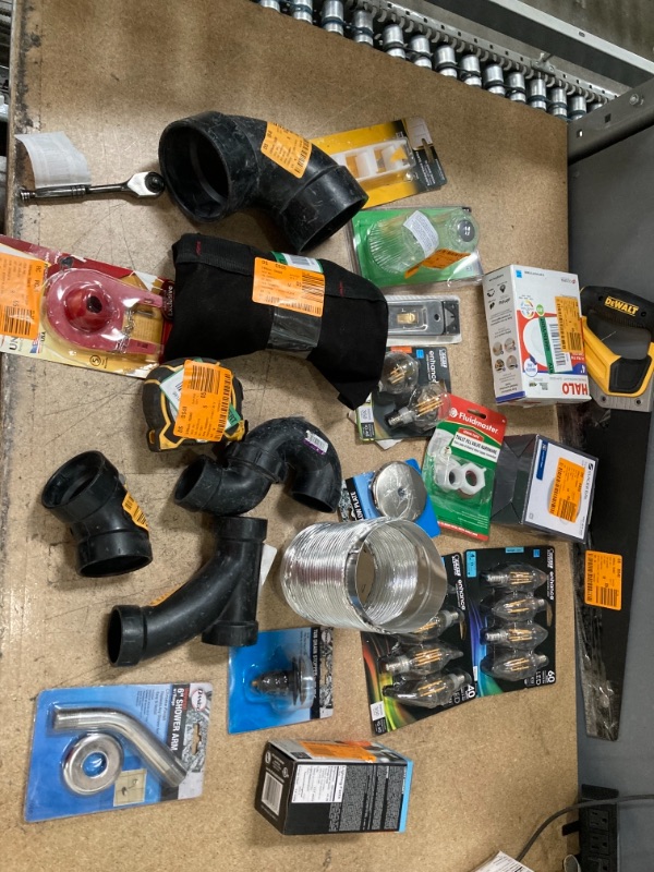 Photo 1 of **NON REFUNDABLE** BUNDLE OF MISC HOME DEPOT ASSORTMENTS, HOME IMPROVEMENT GOODS, ELECTRICAL, TOOLS  AND PLUMBING ITEMS 
