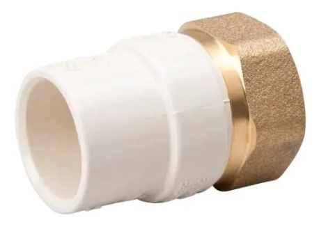 Photo 1 of 1/2 in. CPVC Slip x Brass FIP Adapter 5 PACK 