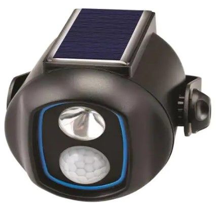 Photo 1 of Sensor Brite
Solar Powered Black Motion Activated Outdoor Integrated LED Flood Light with Spot Light Feature