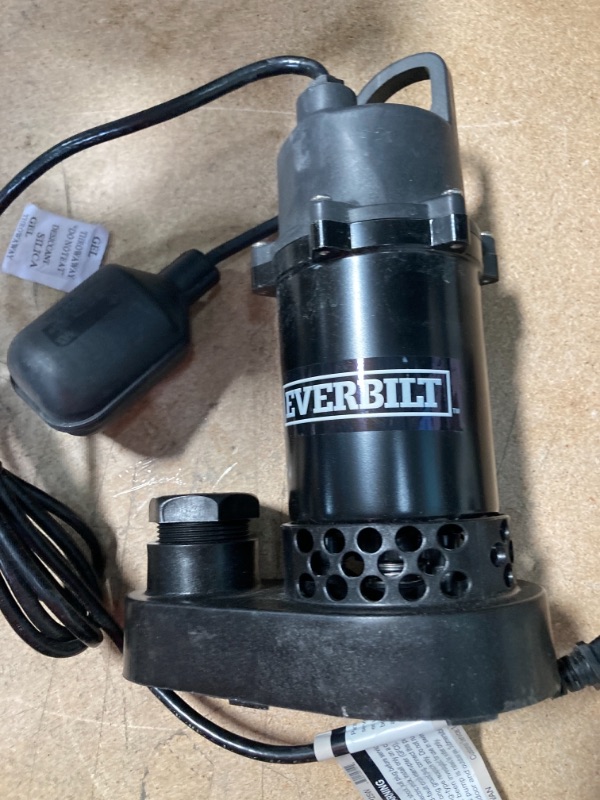 Photo 1 of Everbilt
1/4 HP Aluminum Sump Pump Tether Switch