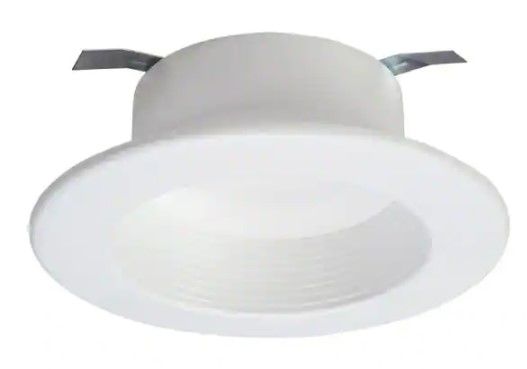 Photo 1 of Halo
RL4 Series 4 in. Soft White Selectable CCT Integrated LED Recessed Light with Retrofit Baffle White Trim