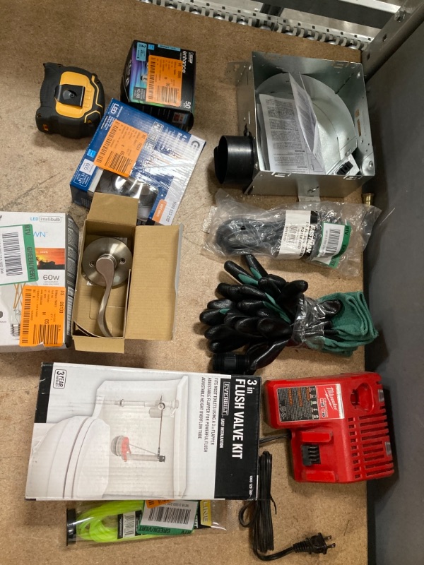 Photo 1 of **NON REFUNDABLE** BUNDLE OF MISC HOME DEPOT ASSORTMENTS, HOME IMPROVEMENT GOODS, ELECTRICAL, TOOLS  AND PLUMBING ITEMS 
