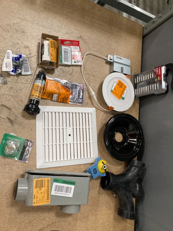 Photo 1 of **NON REFUNDABLE** BUNDLE OF MISC HOME DEPOT ASSORTMENTS, HOME IMPROVEMENT GOODS, ELECTRICAL, TOOLS  AND PLUMBING ITEMS 
