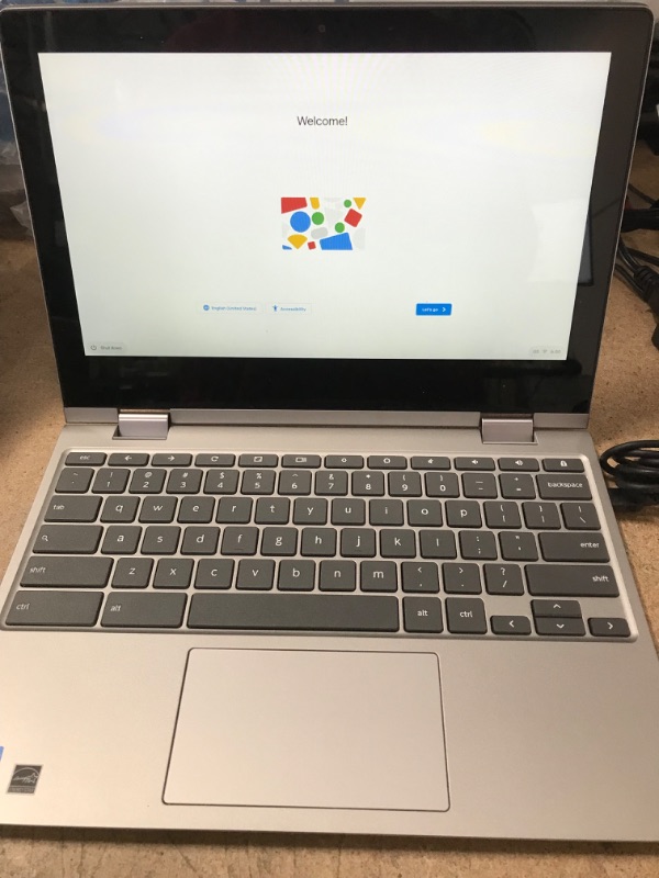 Photo 4 of (REFURBISHED, MAY CONTAIN USED PARTS; DAMAGED CORNERS)
Lenovo Chromebook C340 2-in-1-11.6" HD Touch - Celeron N4000-4GB - 32GB eMMC - Gray
