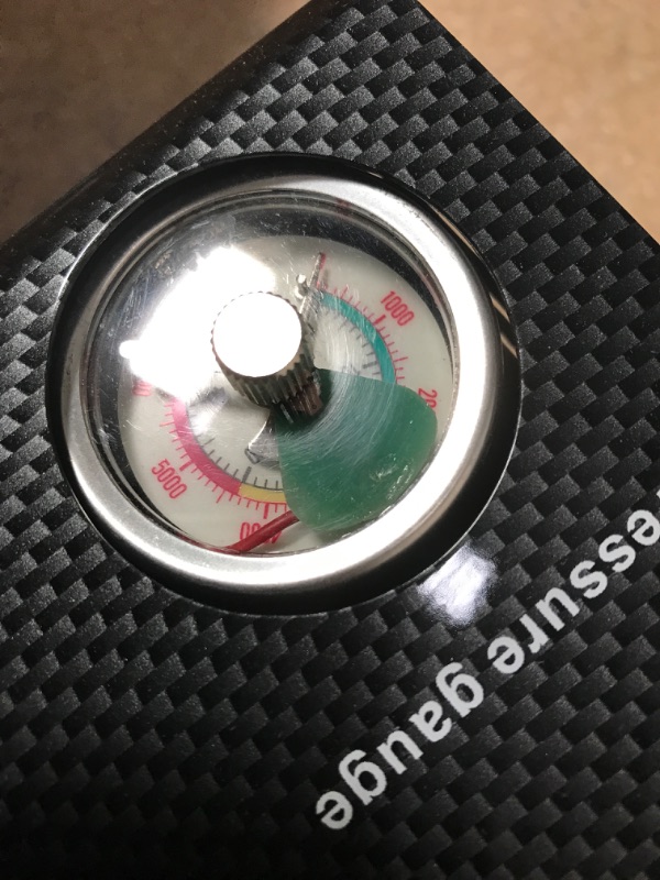 Photo 3 of (DEPRESSED TOP GAUGE BUTTON)
carbon fiber color auto stop built in 110v power converter 12v pop air compressor pop compressor 4500psi paintball hpa compressor