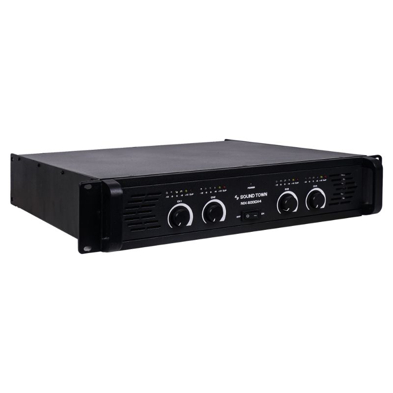 Photo 1 of Sound Town 4-Channel 4 X 750W at 4-ohm, 6000W Peak Output Professional Power Amplifier (NIX-6000X4)