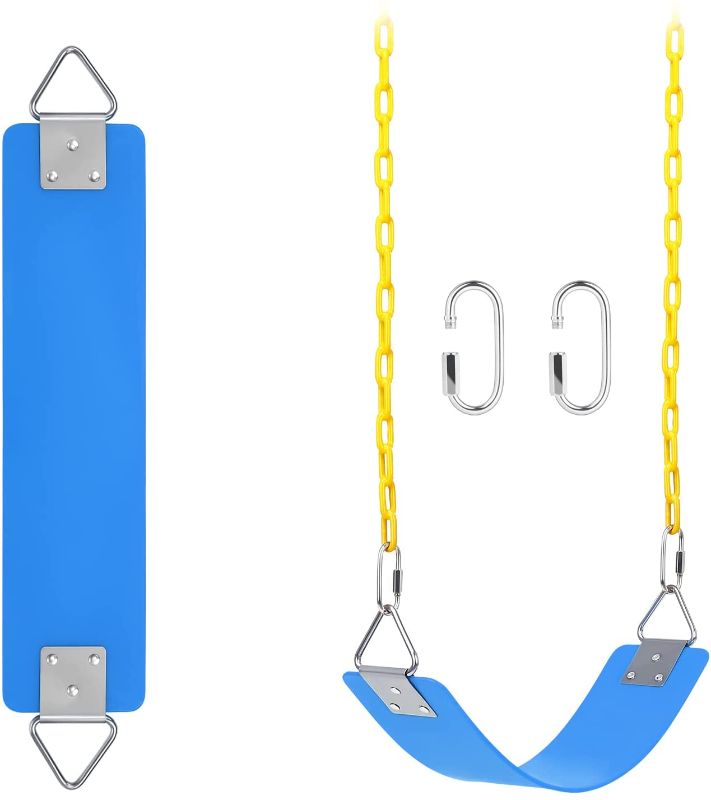 Photo 1 of GPTEK Blue Swing Set Bundle with 1 Pack Blue Swing Seat Replacement